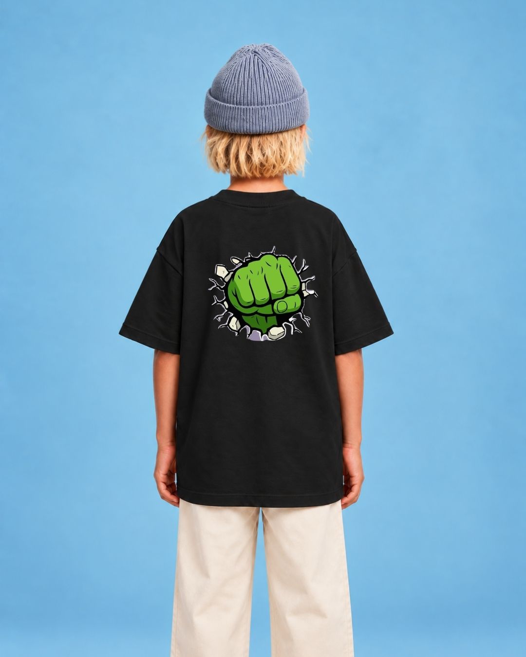 Camiseta Oversized Infantil "Hulk"