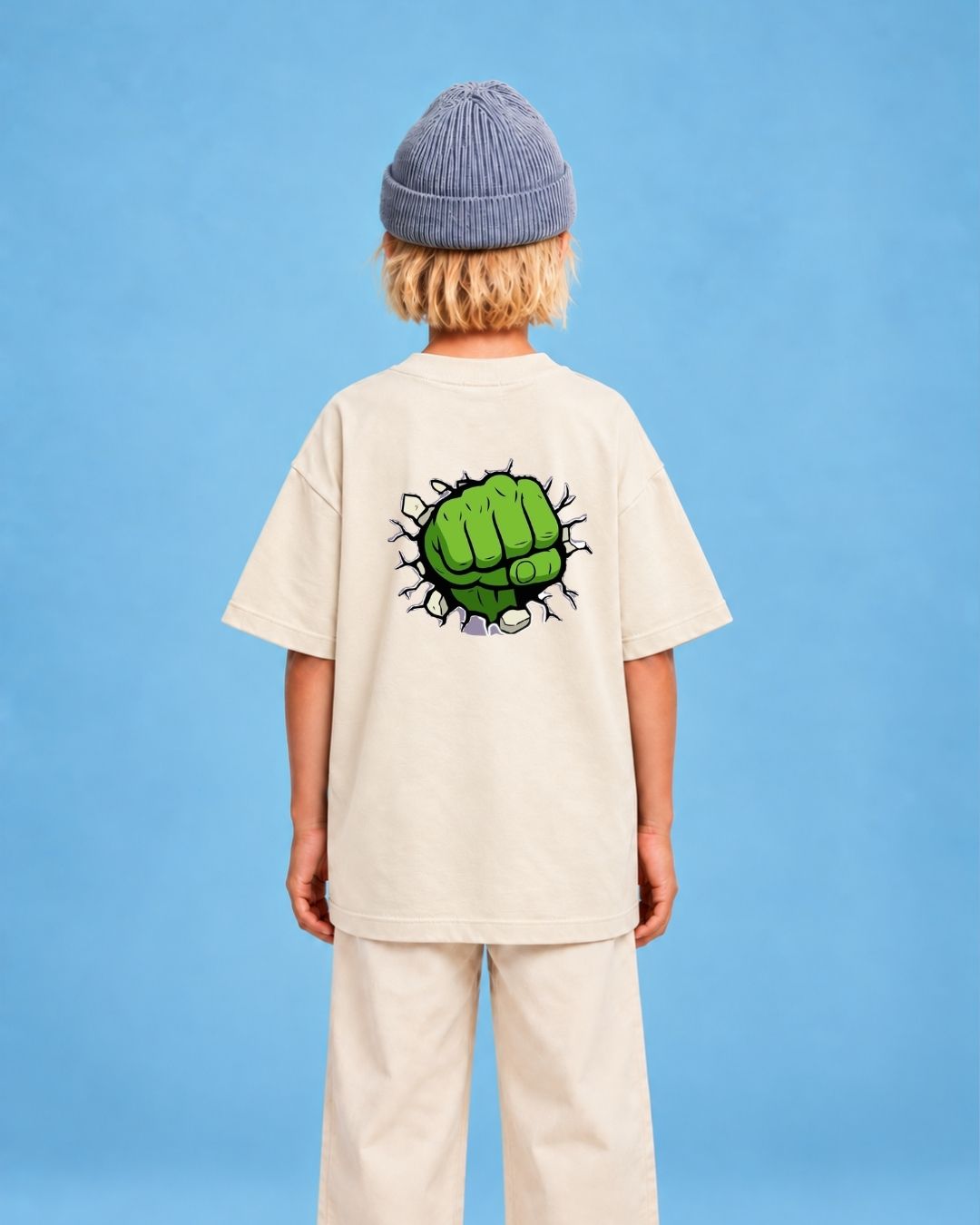 Camiseta Oversized Infantil "Hulk"