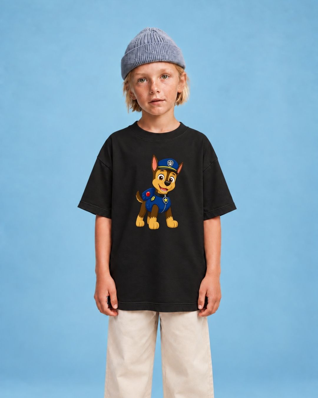 Camiseta Oversized Infantil "Patrulha Canina"
