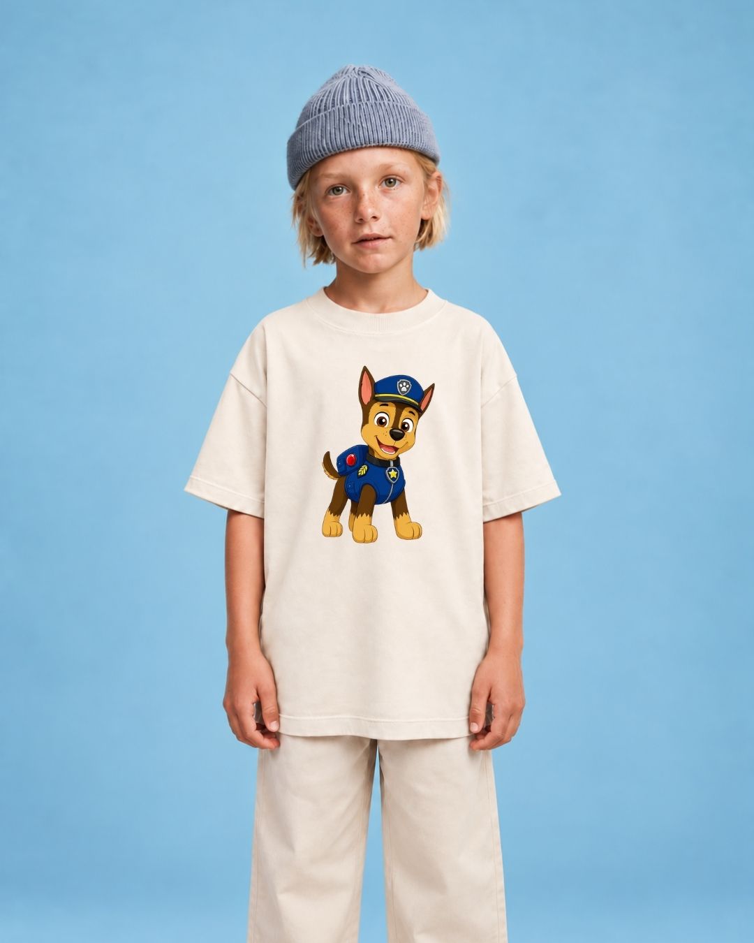 Camiseta Oversized Infantil "Patrulha Canina"