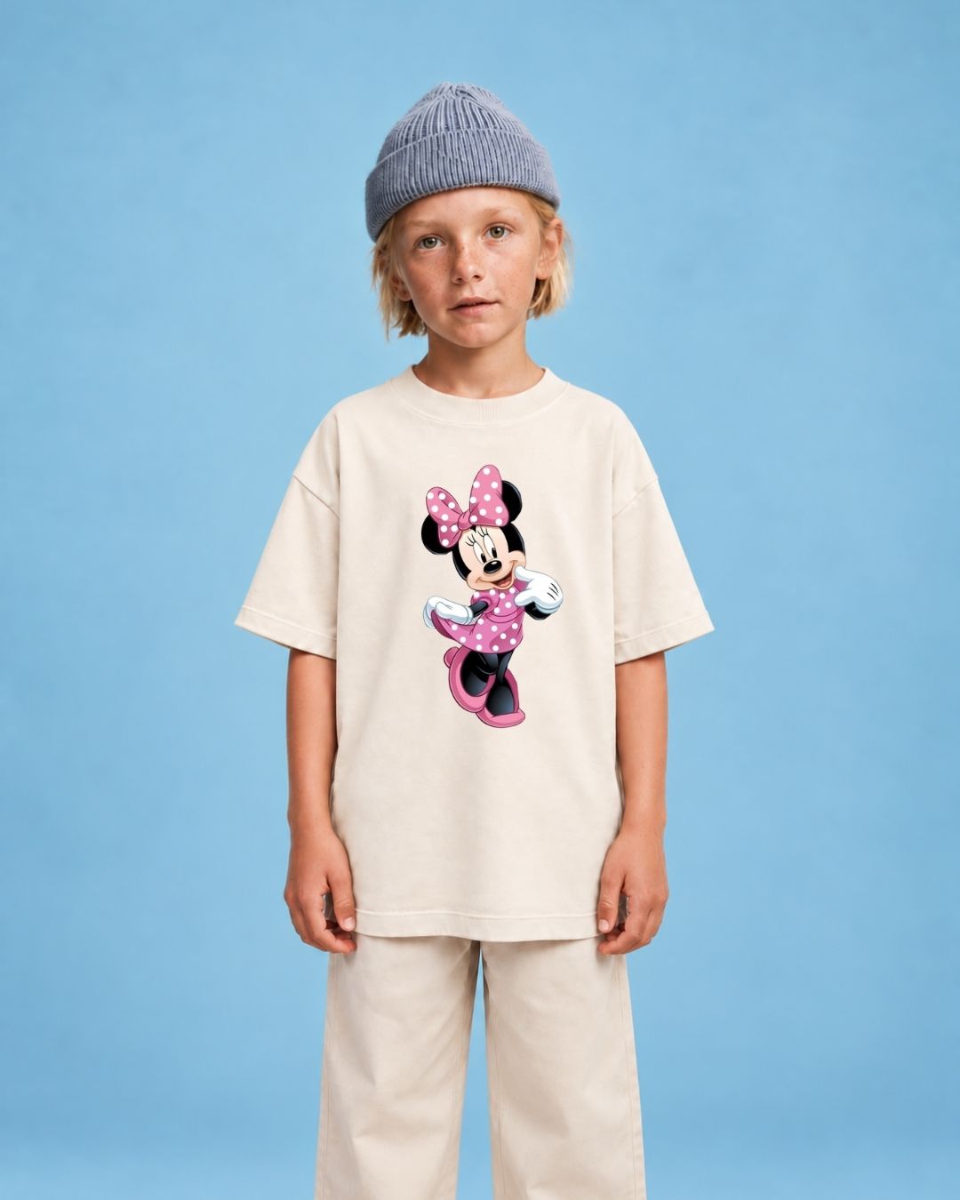 Camiseta Oversized Infantil "Minnie"
