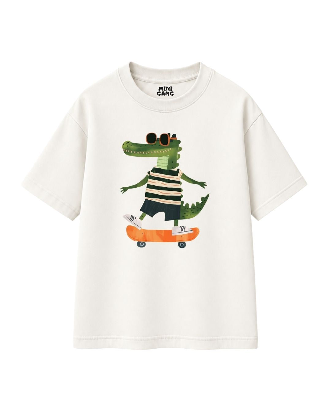 Camiseta Oversized Infantil "Crocodile"