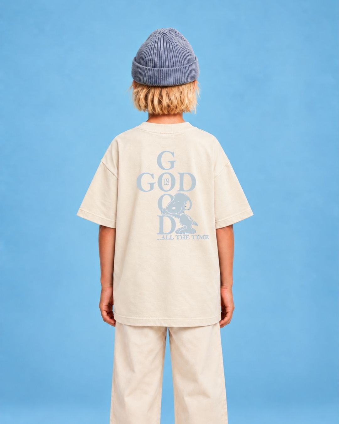 Camiseta Oversized Infantil "God is Good"
