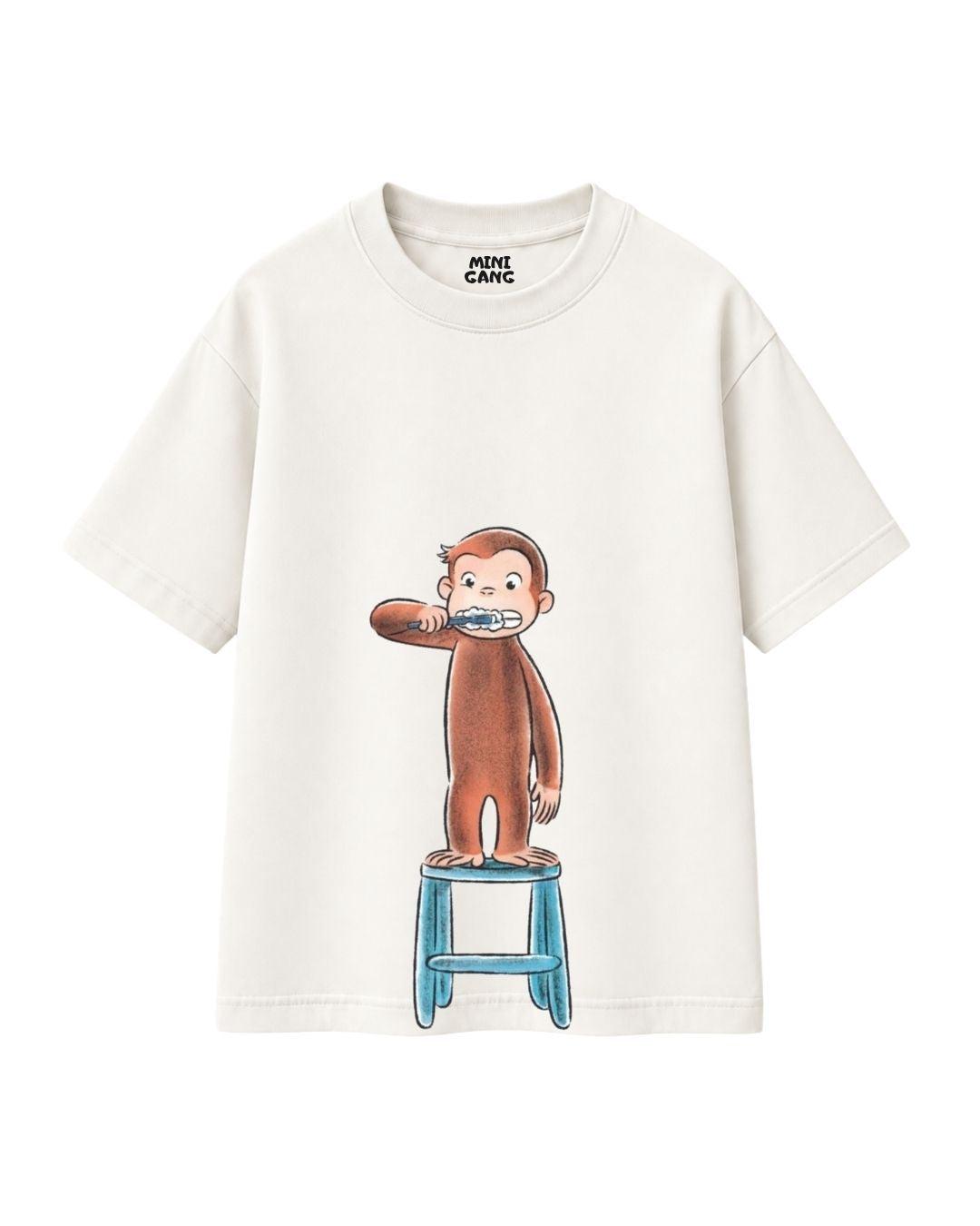 Camiseta Oversized Infantil "George Curioso"