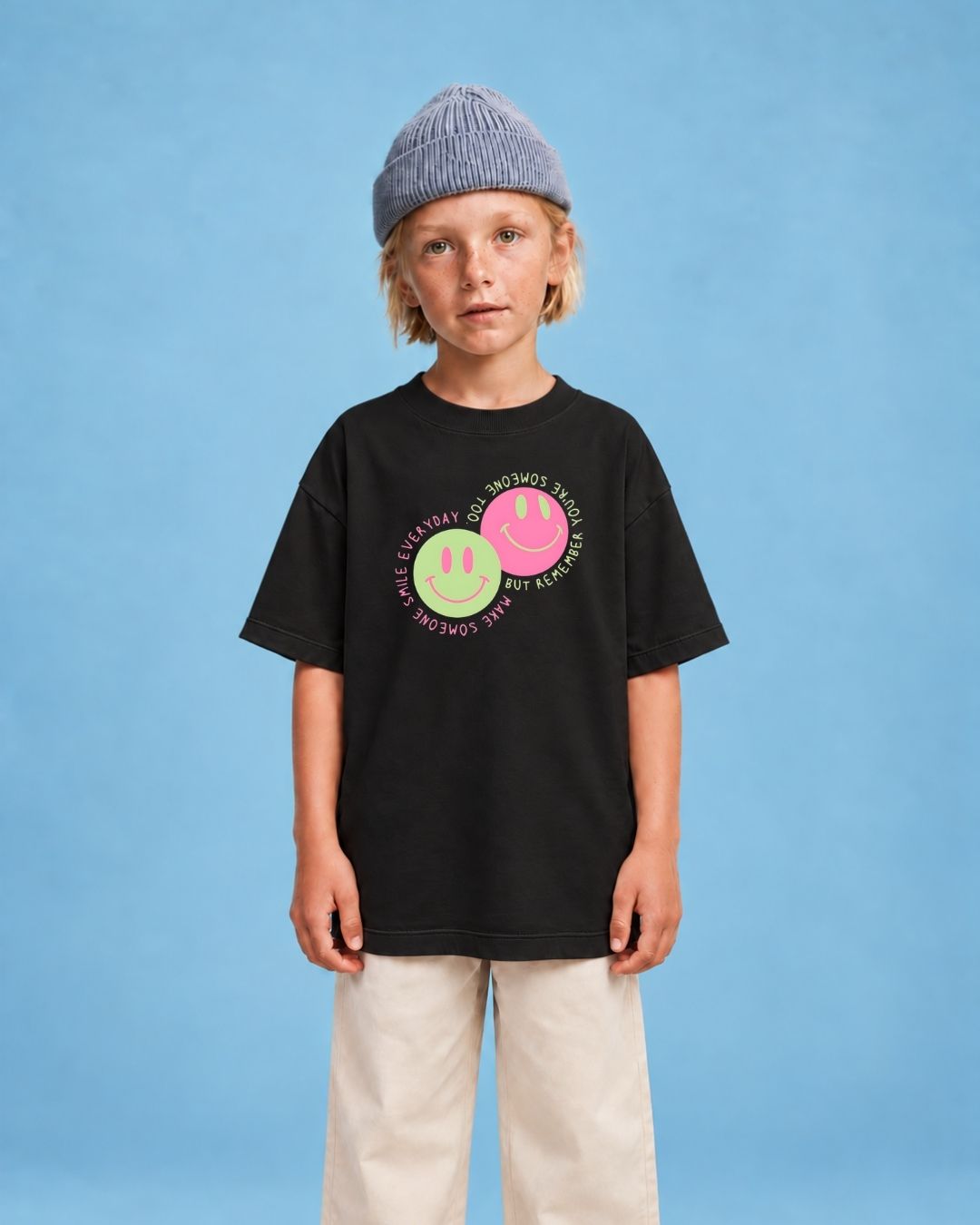 Camiseta Oversized Infantil "Smile"