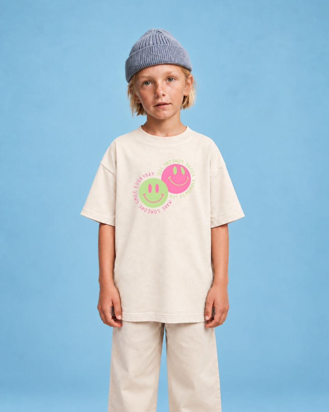 Camiseta Oversized Infantil "Smile"