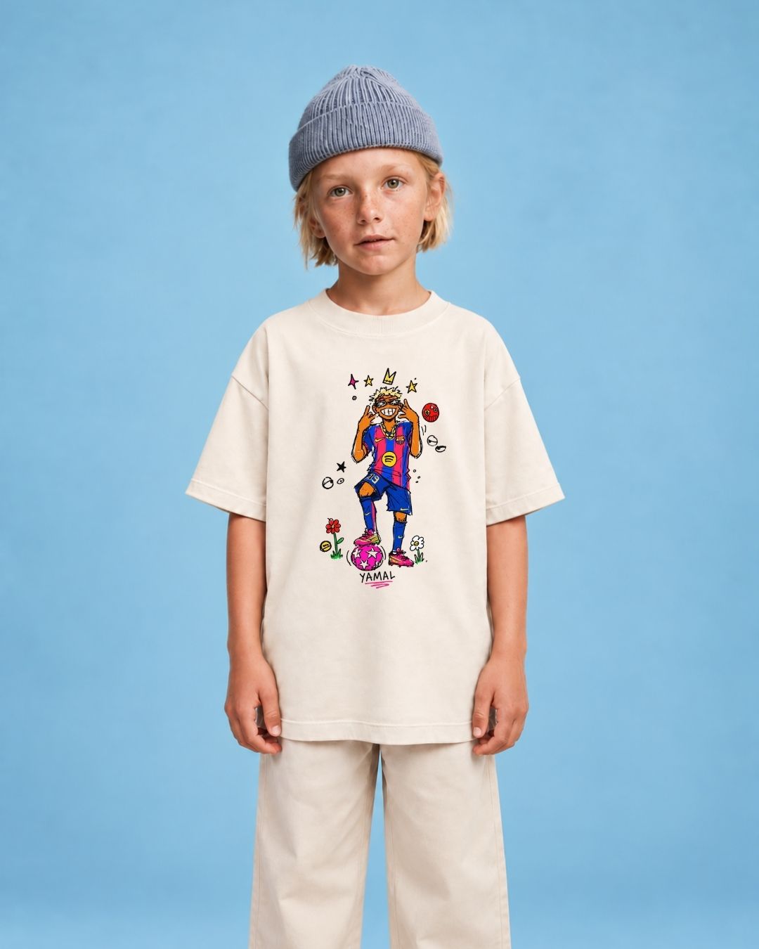 Camiseta Oversized Infantil "Yamal"
