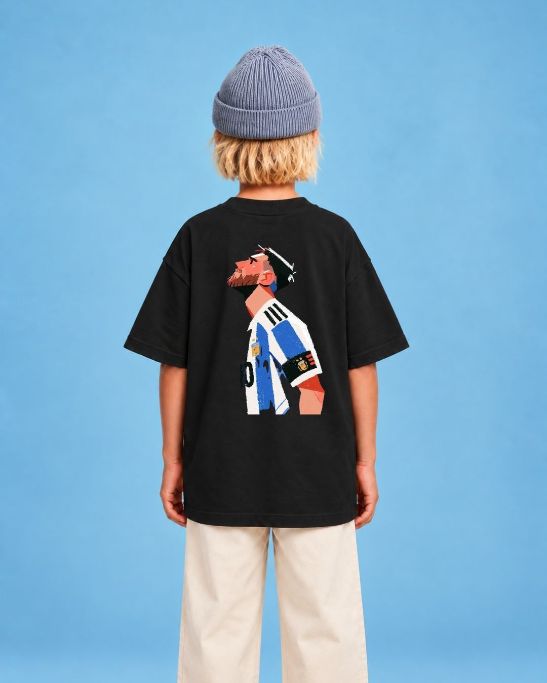 Camiseta Oversized Infantil "Messi"