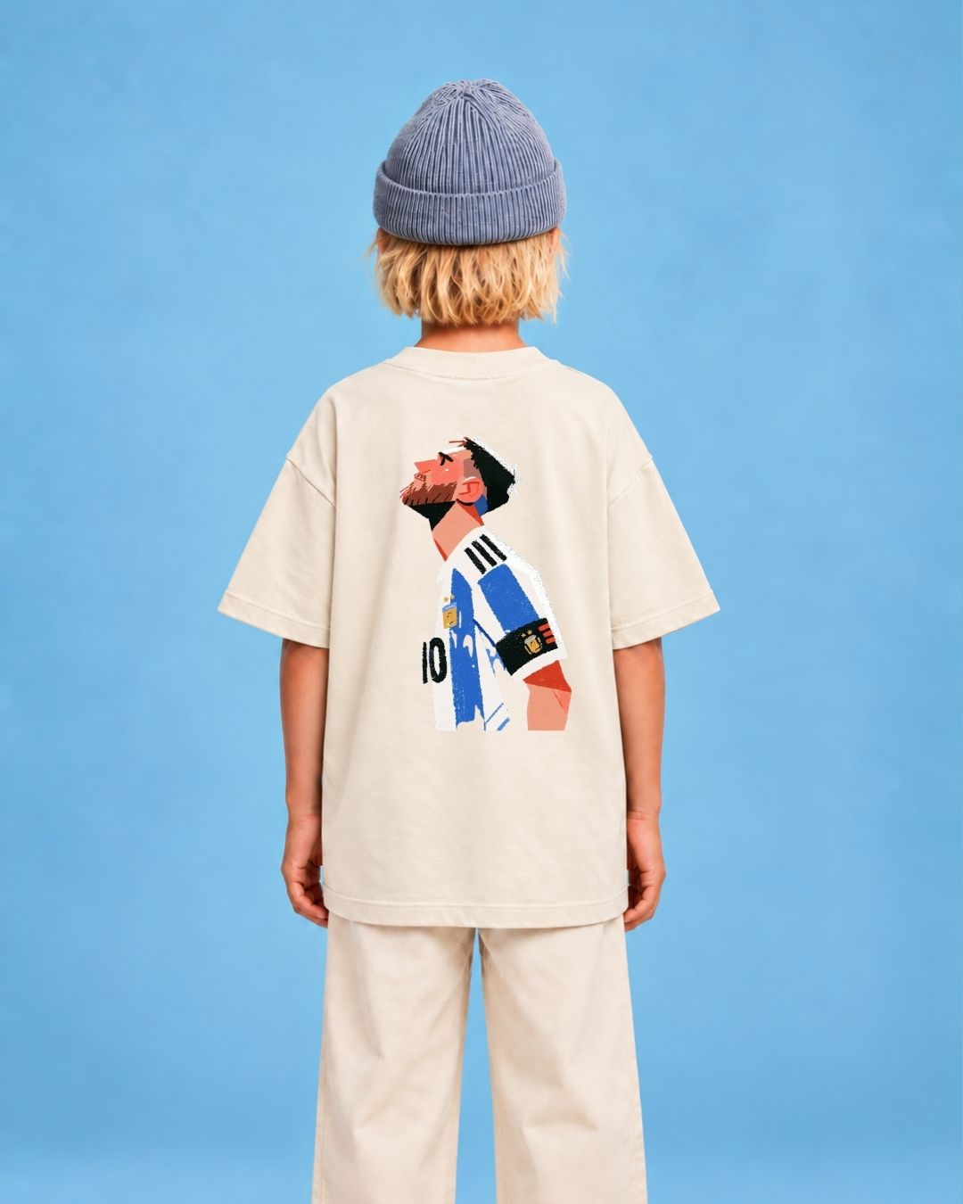 Camiseta Oversized Infantil "Messi"