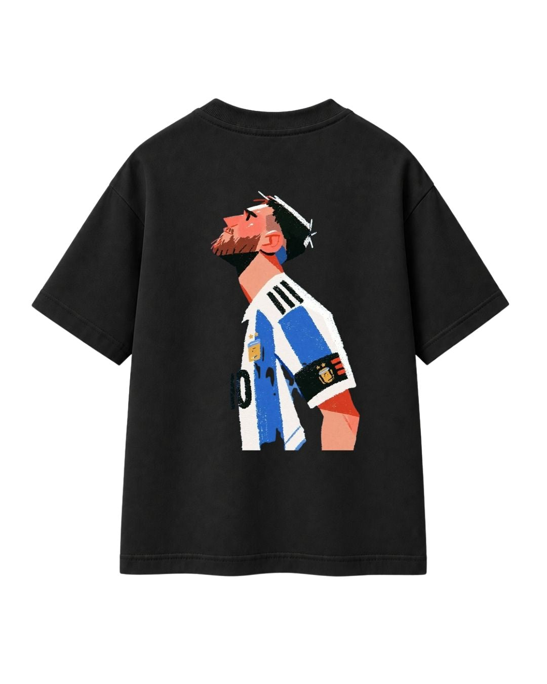 Camiseta Oversized Infantil "Messi"