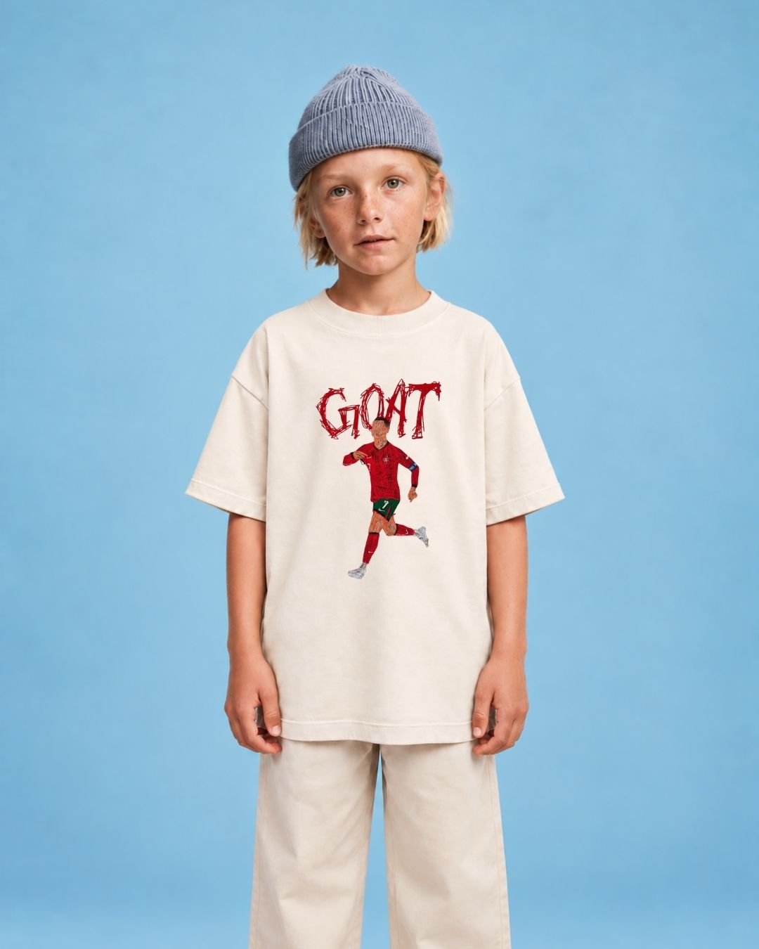 Camiseta Oversized Infantil "Cr7"
