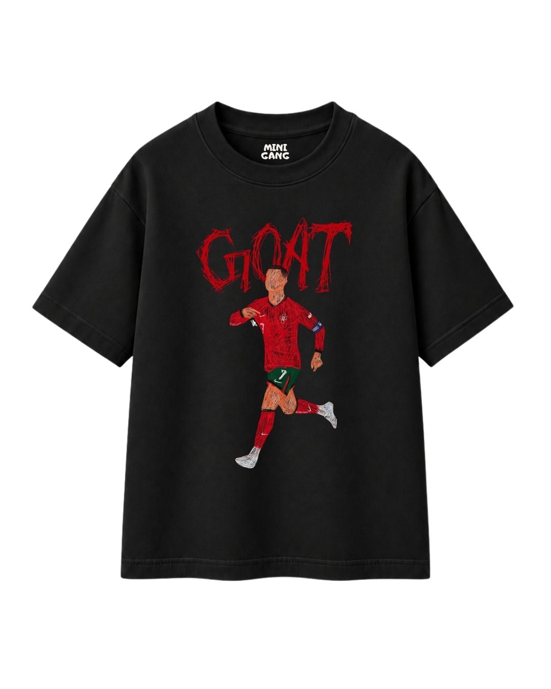 Camiseta Oversized Infantil "Cr7"