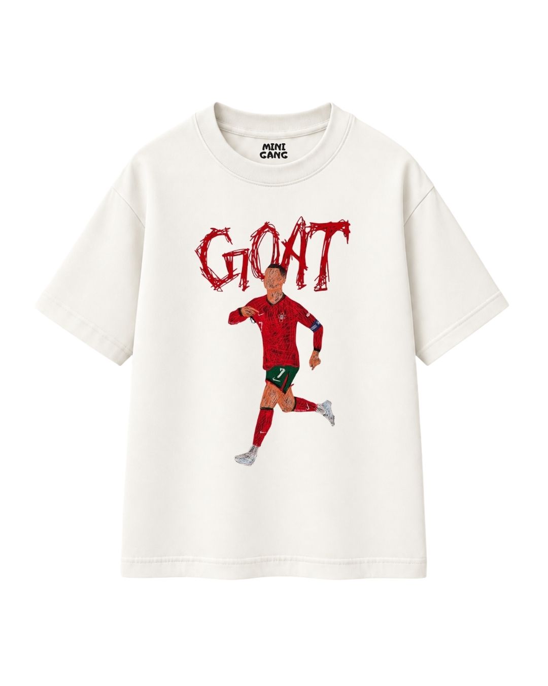 Camiseta Oversized Infantil "Cr7"